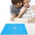 Silicone Pastry Mat Rolling Pin Mat with Measurements Nonstick Kneading Board for Rolling Dough Reusable Thicken Pad Pie Bread Cookie Sheet Baking Oven Mat Placement Pad（Pink and Blue） - B07D73879H